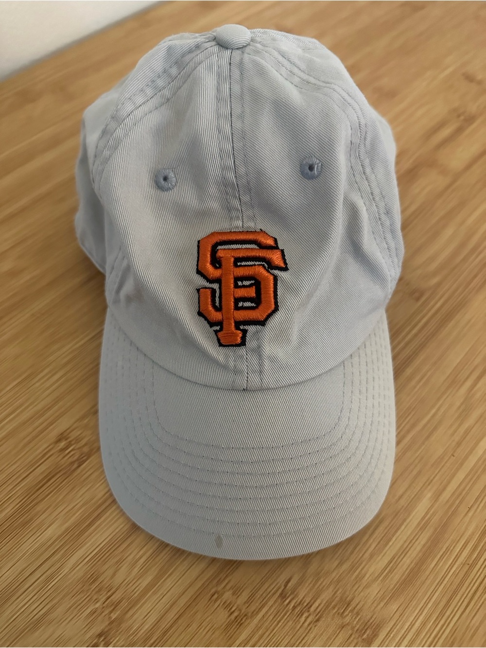 Taupe Baseball Cap with Orange SF Logo
